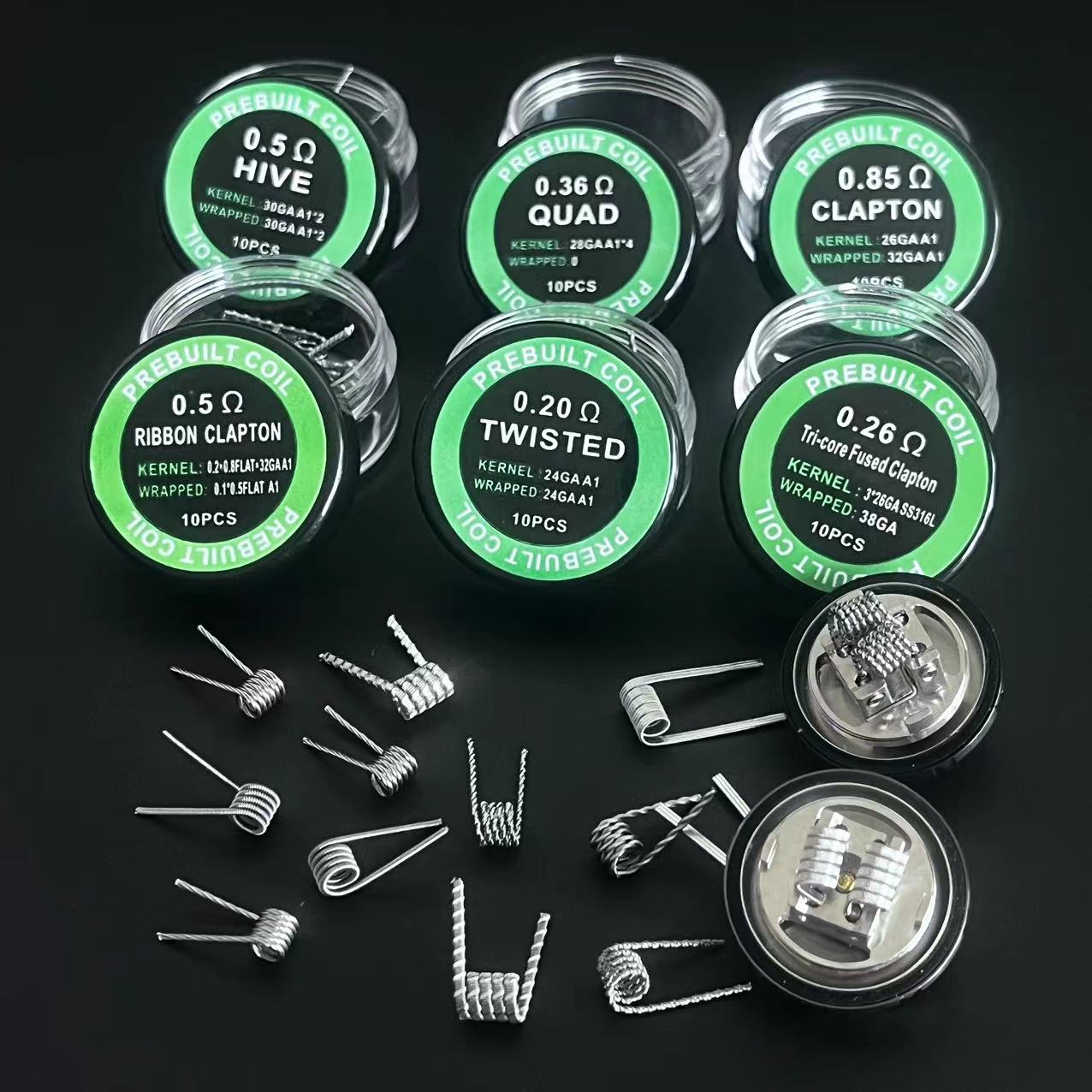 Coil Building Kit - 50pcs/30pcs/20pcs/10pcs DL RDL 융합 Clapton 코일