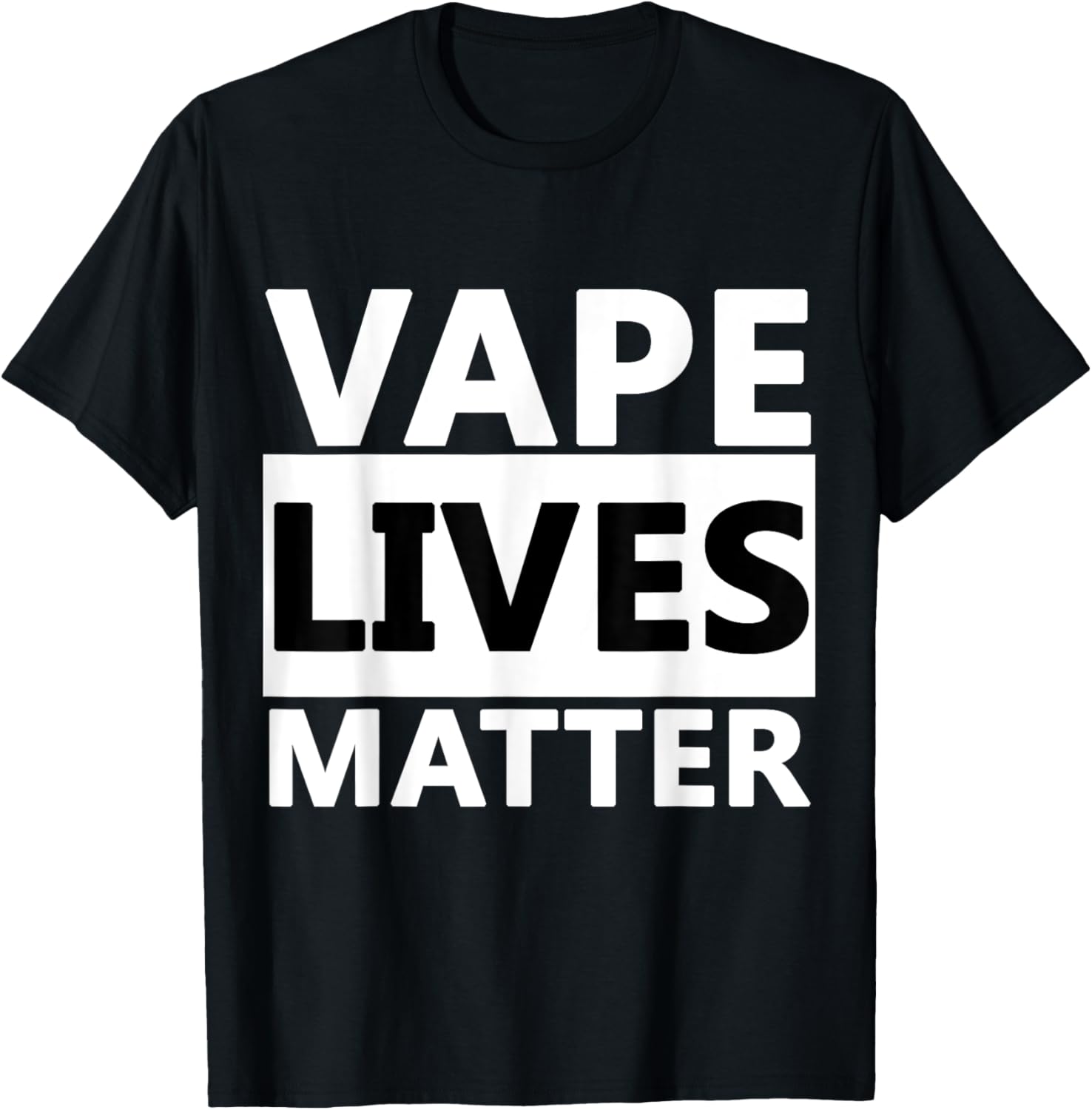 Vaping Shop - Vape Lives Matter 그래픽 코튼 티셔츠