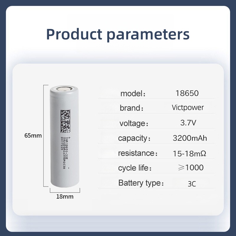 Vape Battery 18650 - Victpower 10팩 3500mAh 18650 리튬 이온