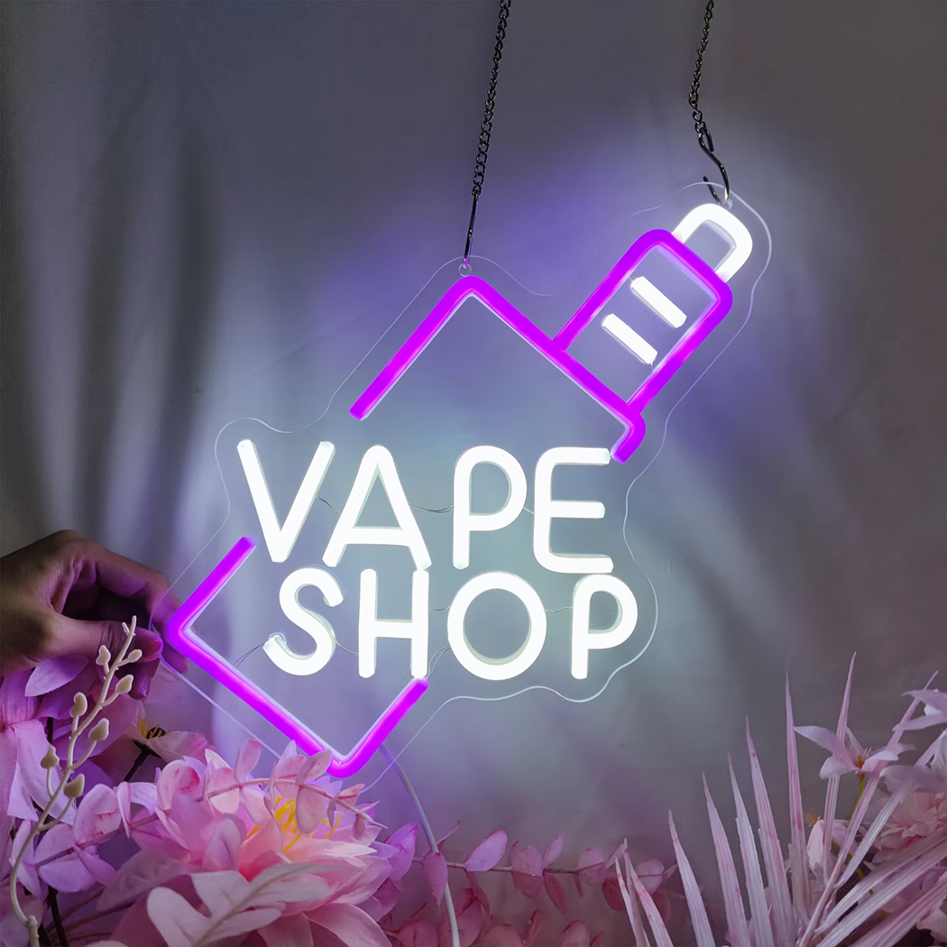Vaping Shop - VAPE Shop LED 네온 사인 USB