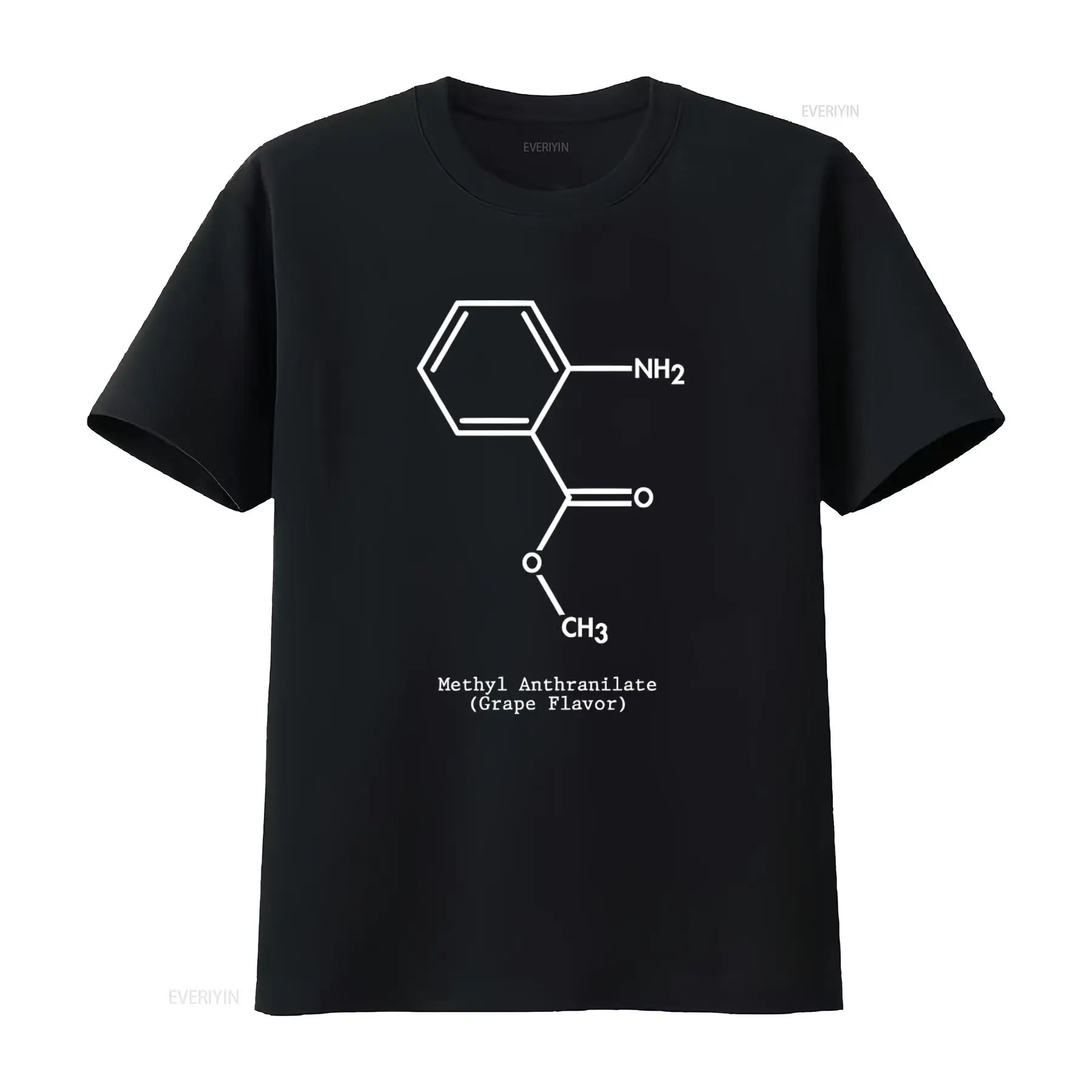 Vaping Shop - 포도 맛 분자 디자인 티셔츠, 퍼플