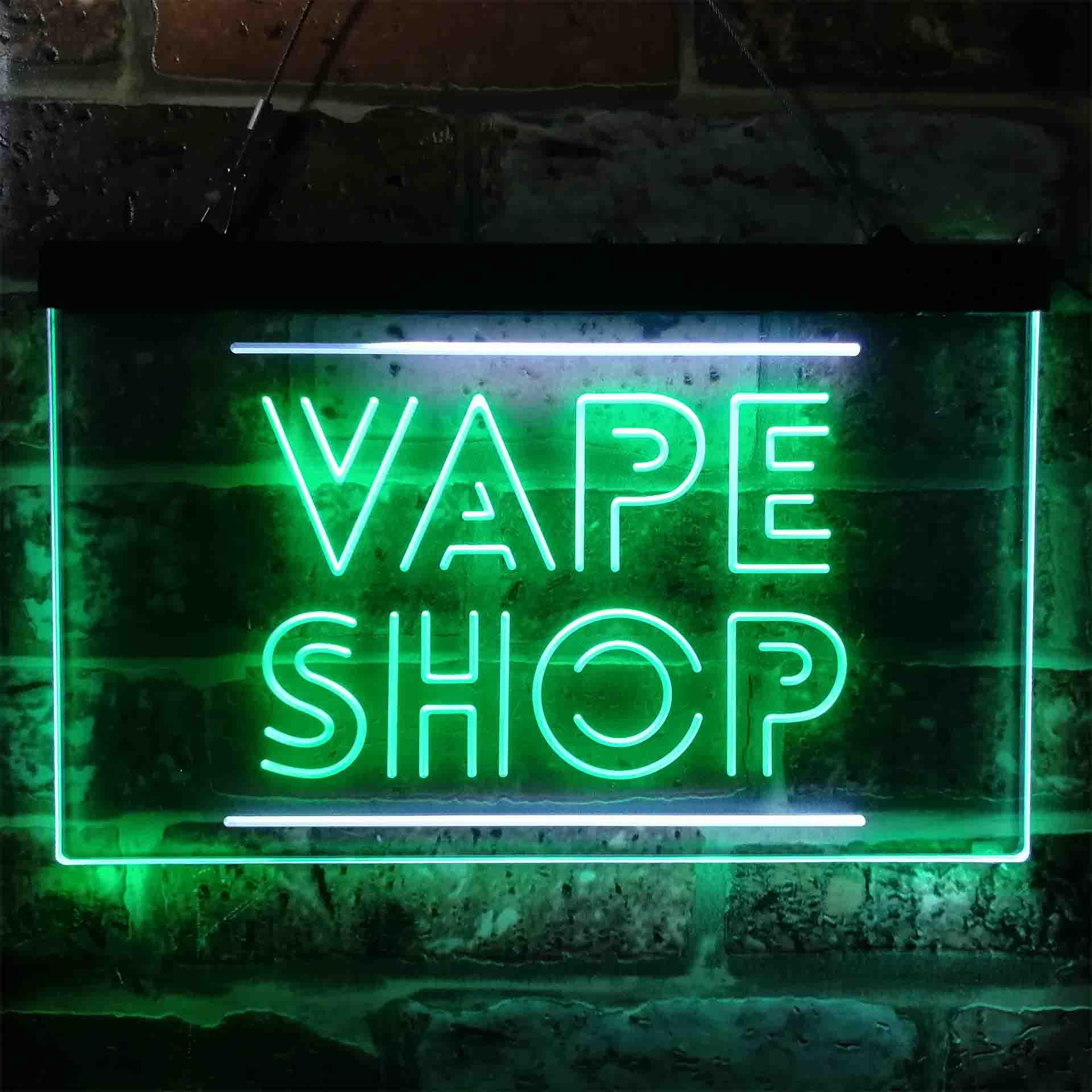 VAPE SHOP 듀얼 컬러 Led 네온 사인 st6- - Vaping Shop 리뷰 및 가격