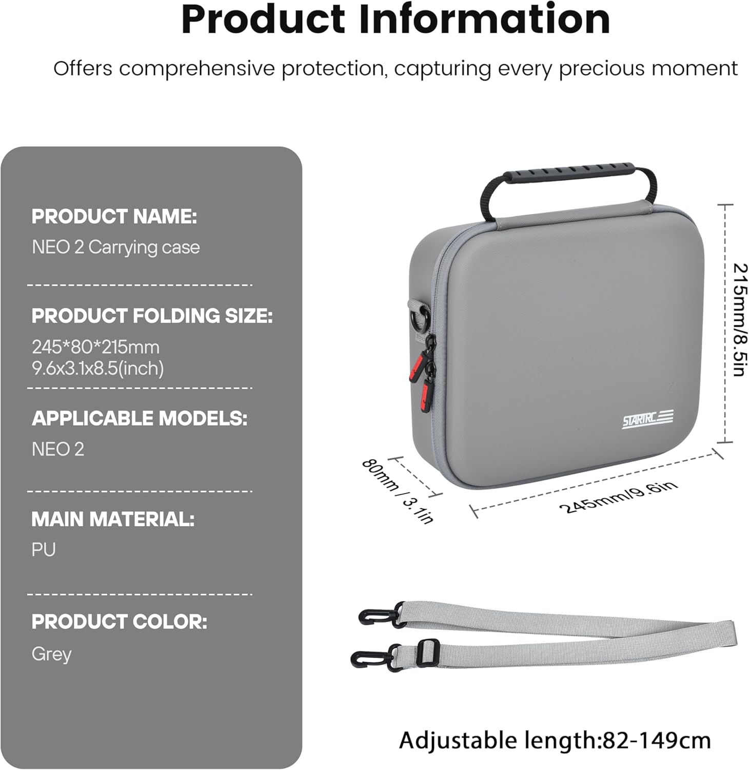 STARTRC Neo 2 휴대용 PU 숄더백 핸드백 D - Battery Case Storage 리뷰 및 가격
