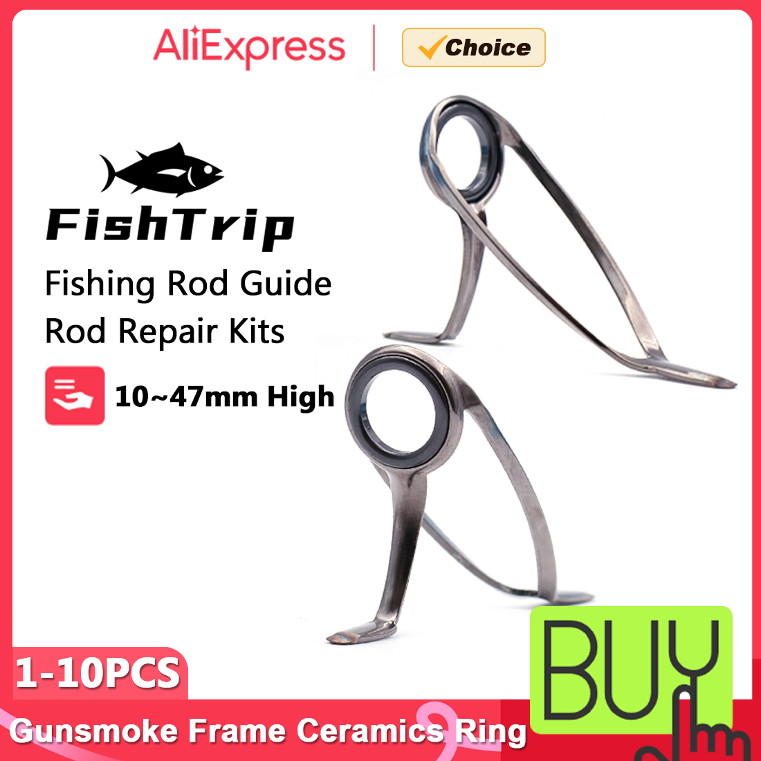 FishTrip 낚싯대 가이드 수리 키트 헤비 서핑 로 - Mesh Coil Strip 리뷰 및 가격