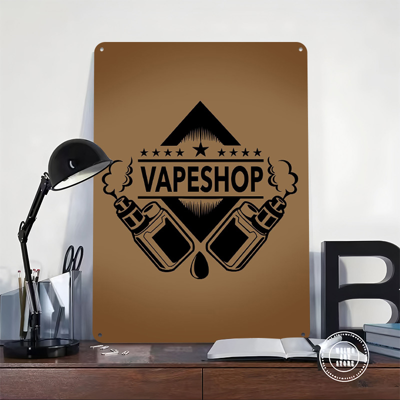 전자담배 가게 로고 양철 포스터 맞춤형 벽 장식 레트로 - Vaping Shop 리뷰 및 가격