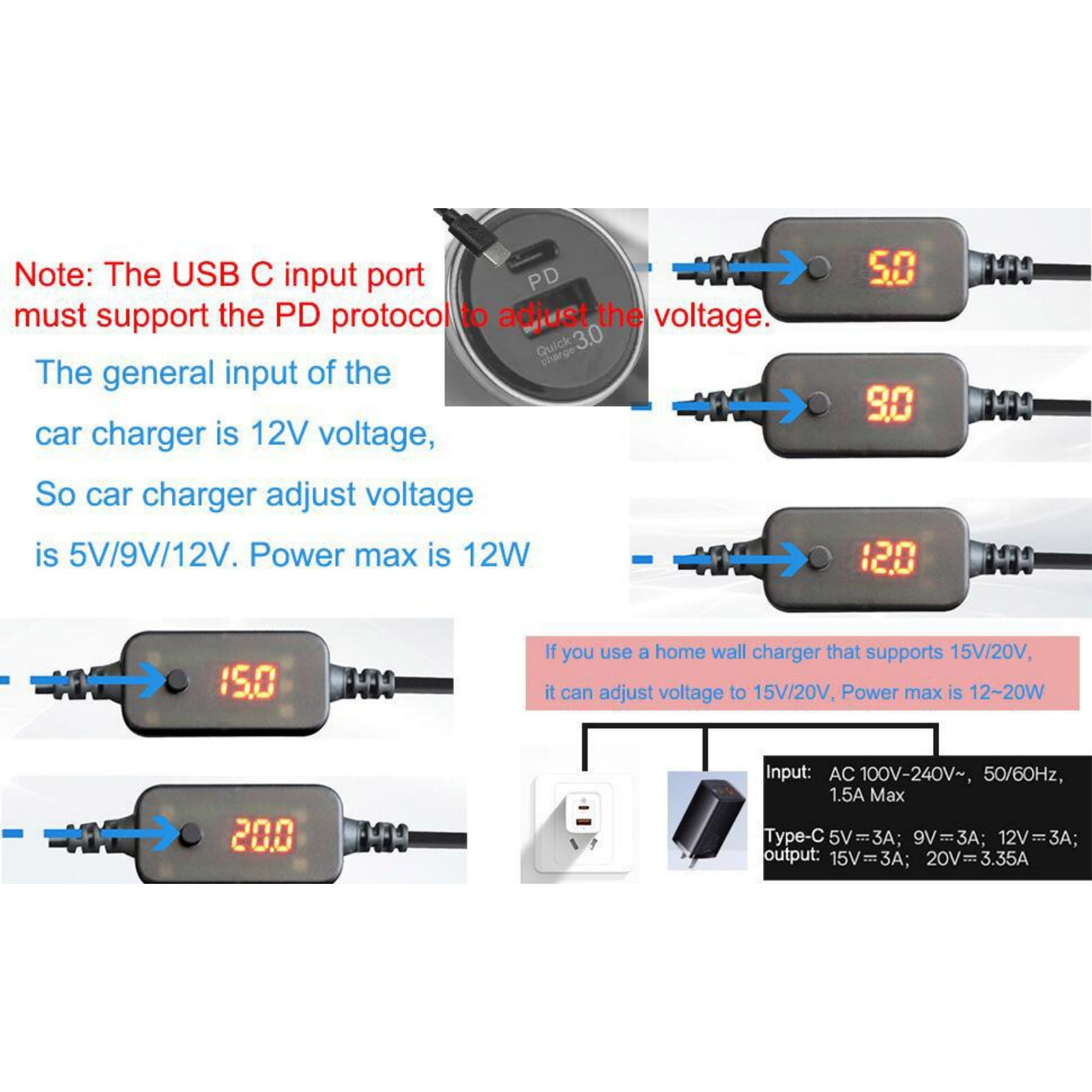 1개 USB-C to 12V 차량용 시가잭 소켓 USB - Accessories Experts Vape 리뷰 및 가격